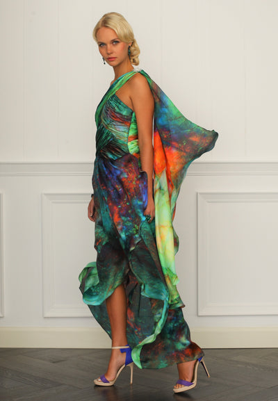 Jewel Silk Chiffon Dress - ( 50% OFF )