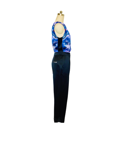 Black Satin Crop Cuff Pants - ( 50% OFF )