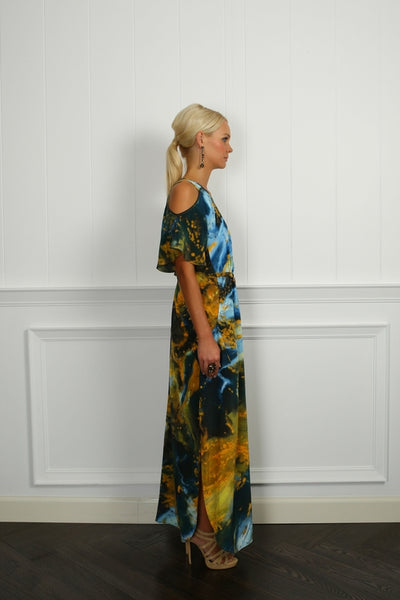 Mercury Silk Chirimen Dress - ( 50% OFF )