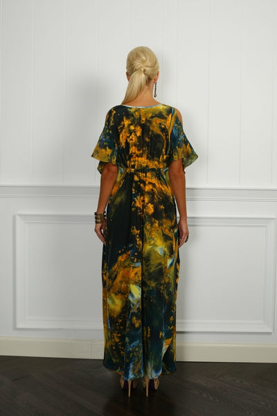 Mercury Silk Chirimen Dress - ( 50% OFF )