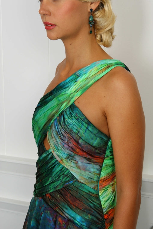 Jewel Silk Chiffon Dress - ( 50% OFF )