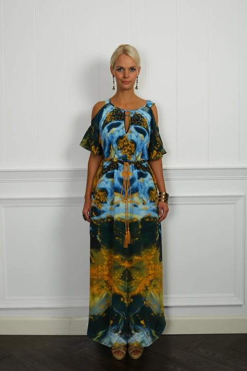 Mercury Silk Chirimen Dress - ( 50% OFF )