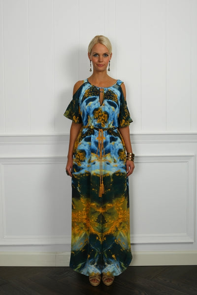 Mercury Silk Chirimen Dress - ( 50% OFF )