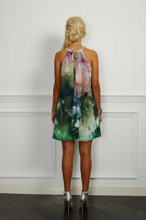 Splash Silk Chirimen Dress - ( 50% OFF )