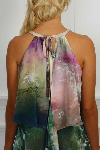 Splash Silk Chirimen Dress - ( 50% OFF )
