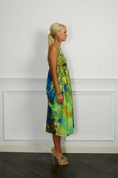 Copper Silk Chirimen Dress - ( 50% OFF )
